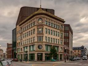 Boston Public School HQ building in Roxbury, MA